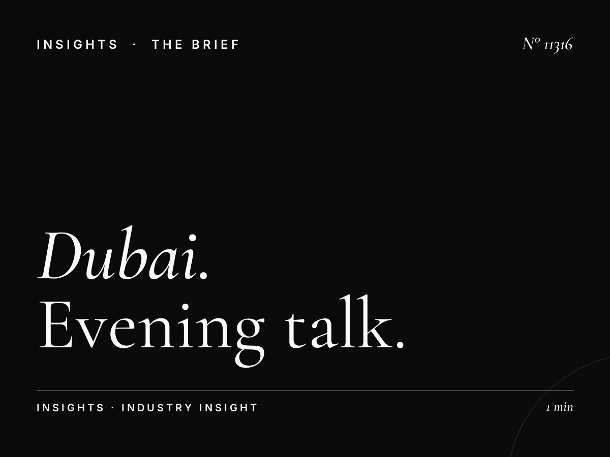 Dubai Eye Drive Time: Evening Talk Commuter Advertising