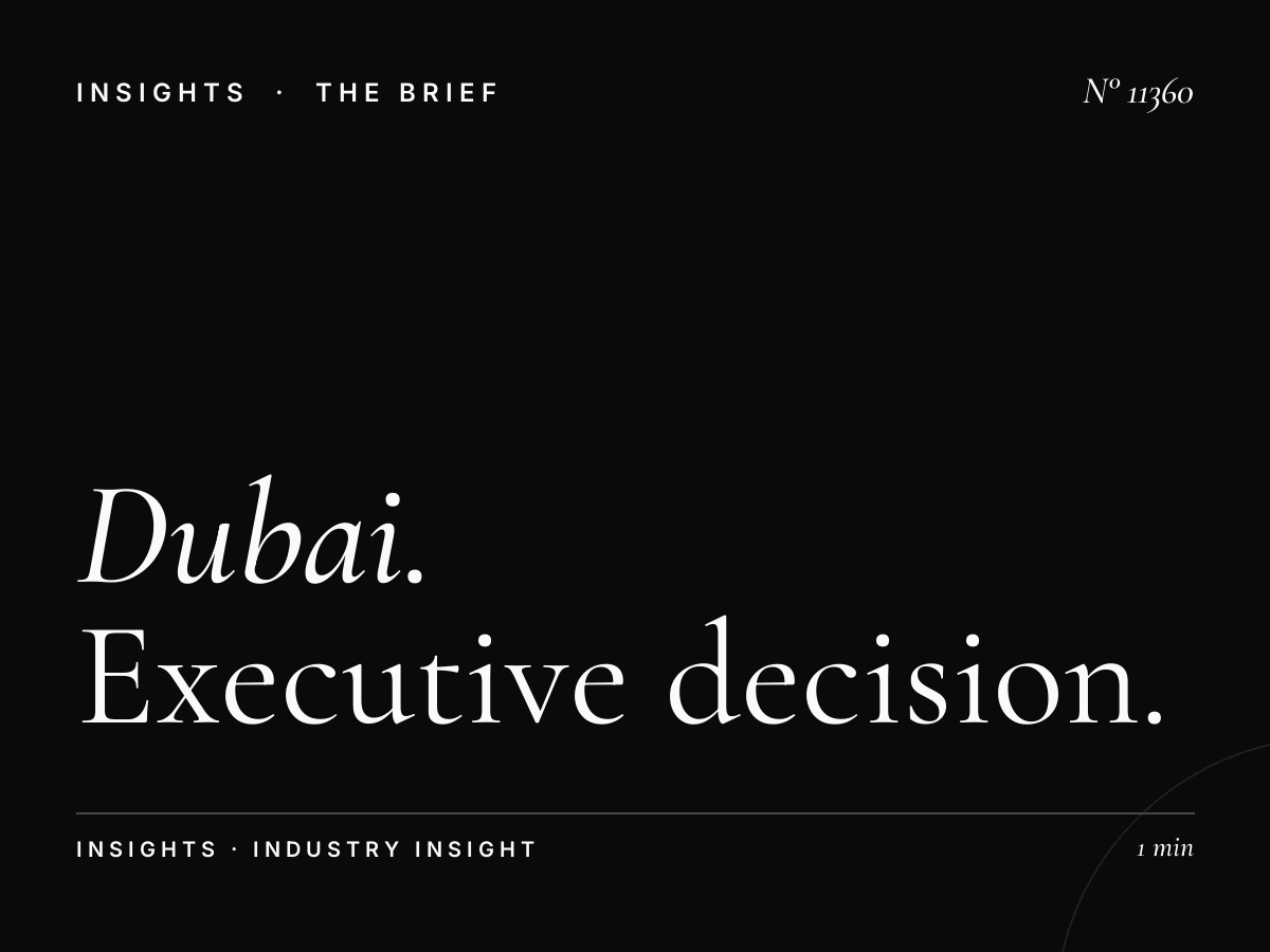 Dubai Eye Decision Makers: Executive Decision Maker Targeting