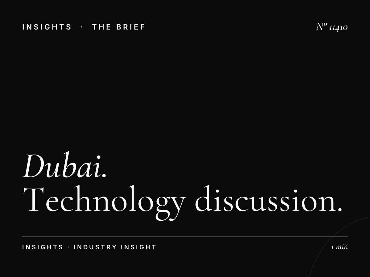 Dubai Eye Technology Talk: Technology Discussion Programming