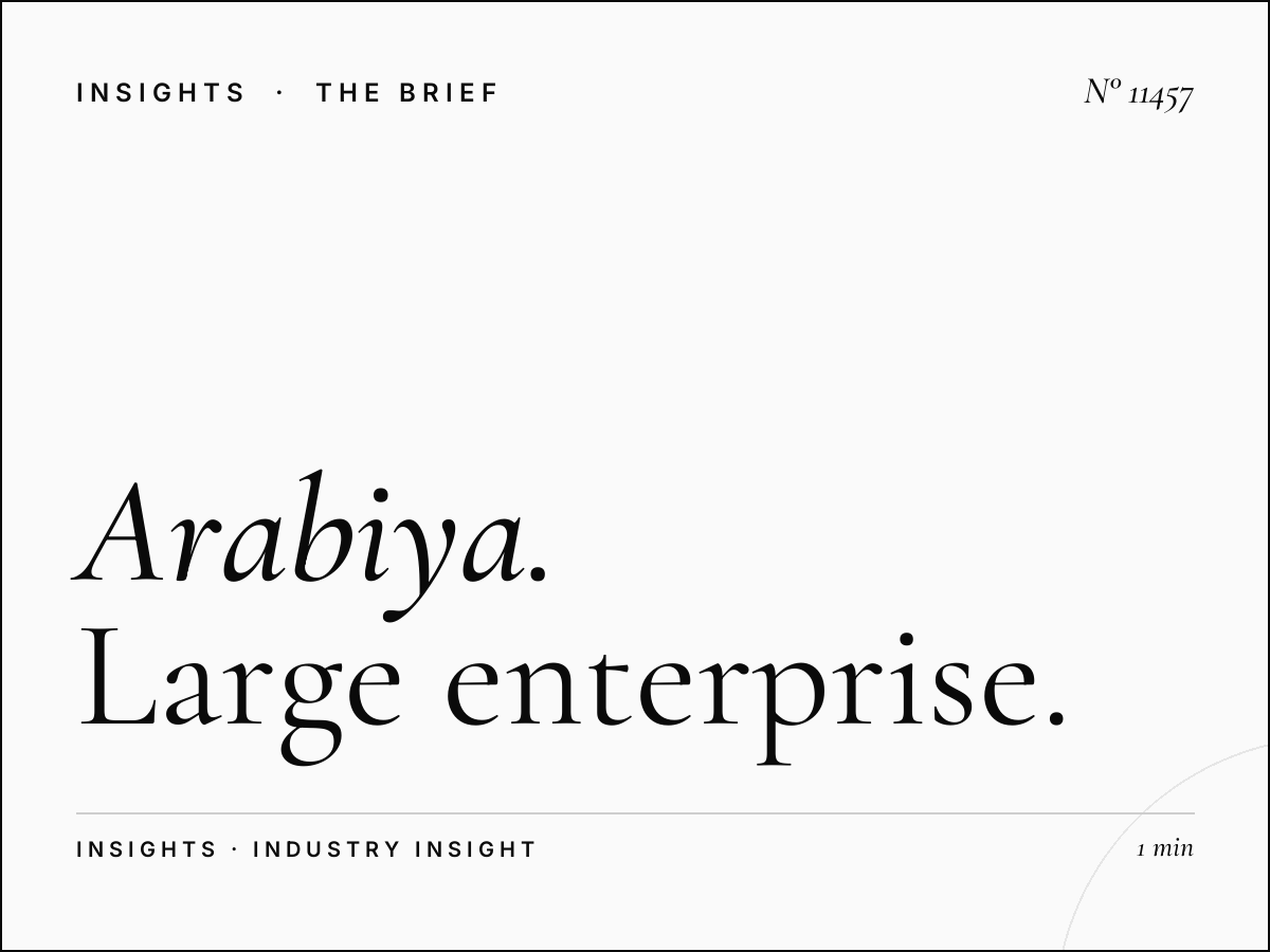 Al Arabiya 99 Corporate: Large Enterprise Arabic Marketing