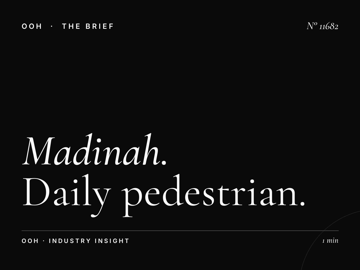 Madinah Digital MUPIs Reach: Daily Pedestrian Impressions
