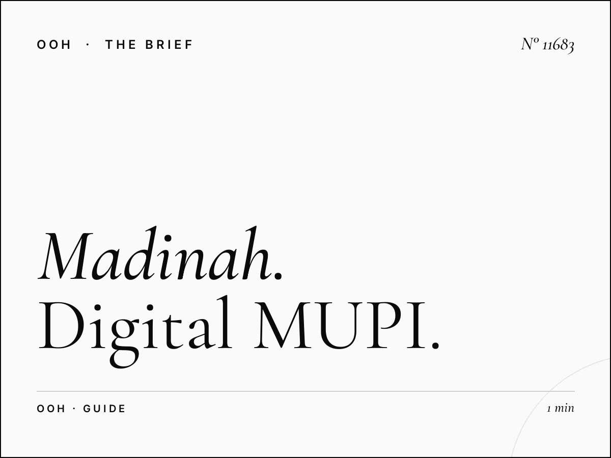 Madinah Street Furniture Cost: Digital MUPI Budget Guide