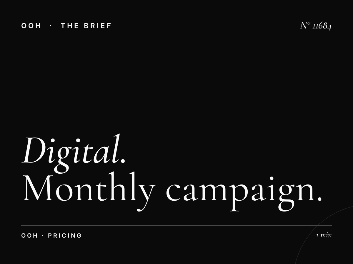 Digital MUPI Rates Madinah: Monthly Campaign Pricing