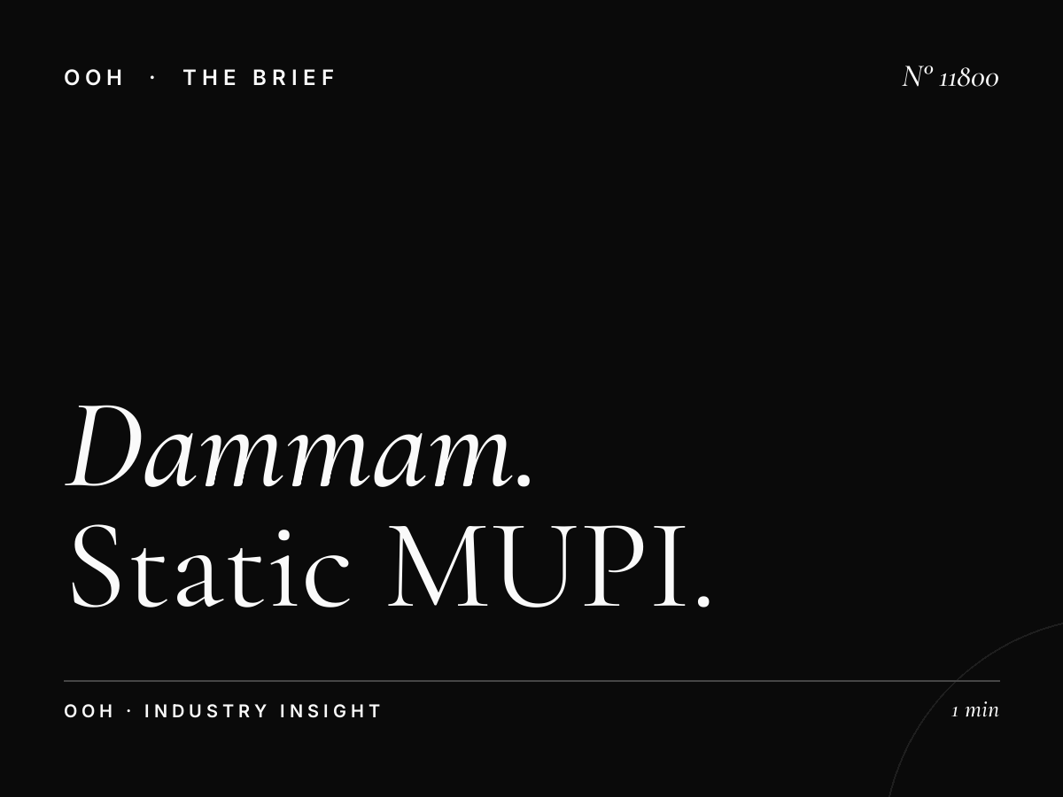 Dammam Khobar Street Network: Static MUPI Location