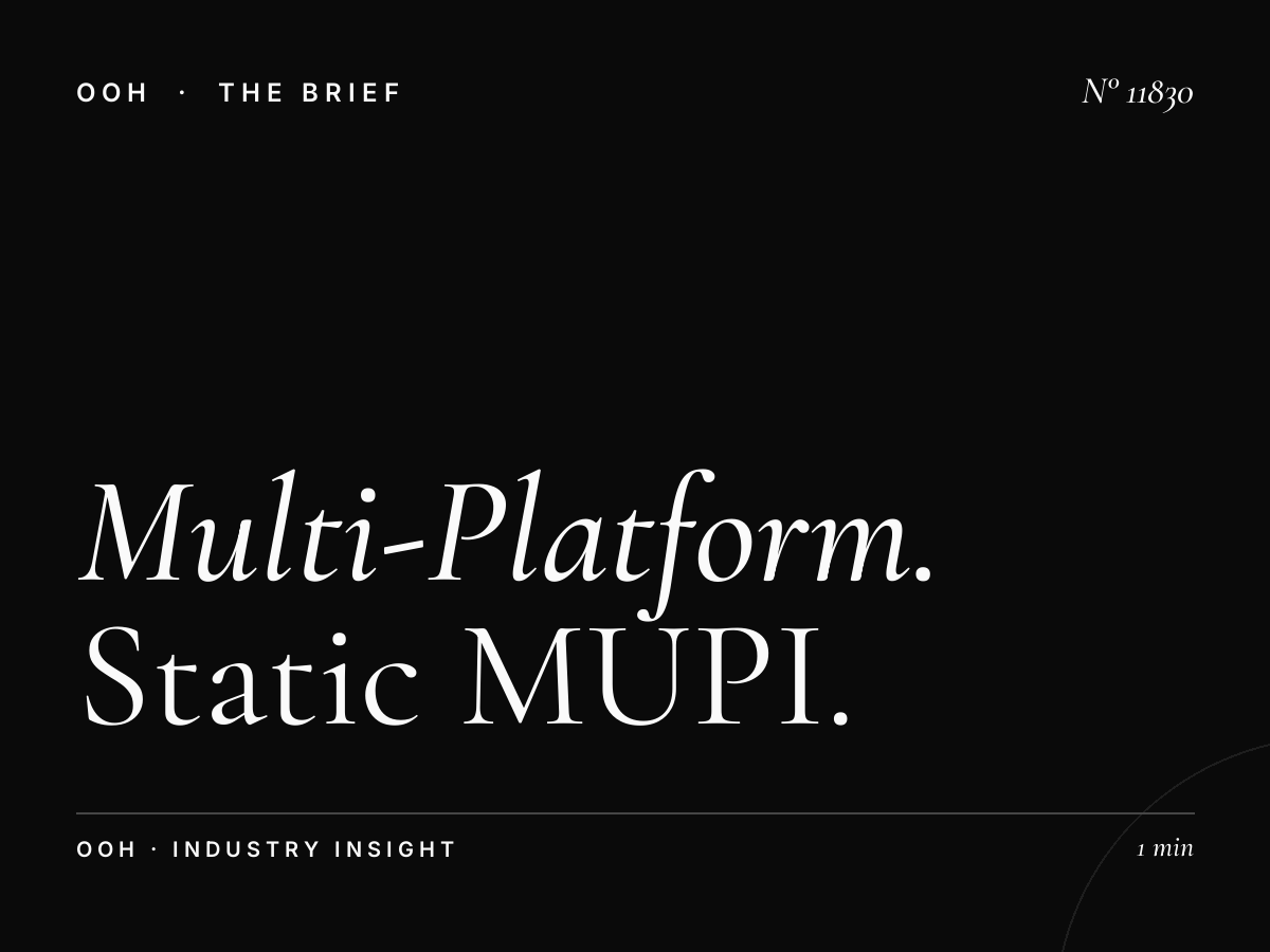 Multi-Platform Dammam Khobar: Static MUPI Campaign