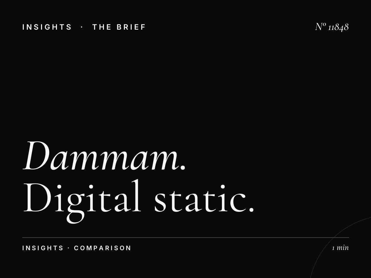Dammam Khobar Digital vs Static: Digital Static Comparison