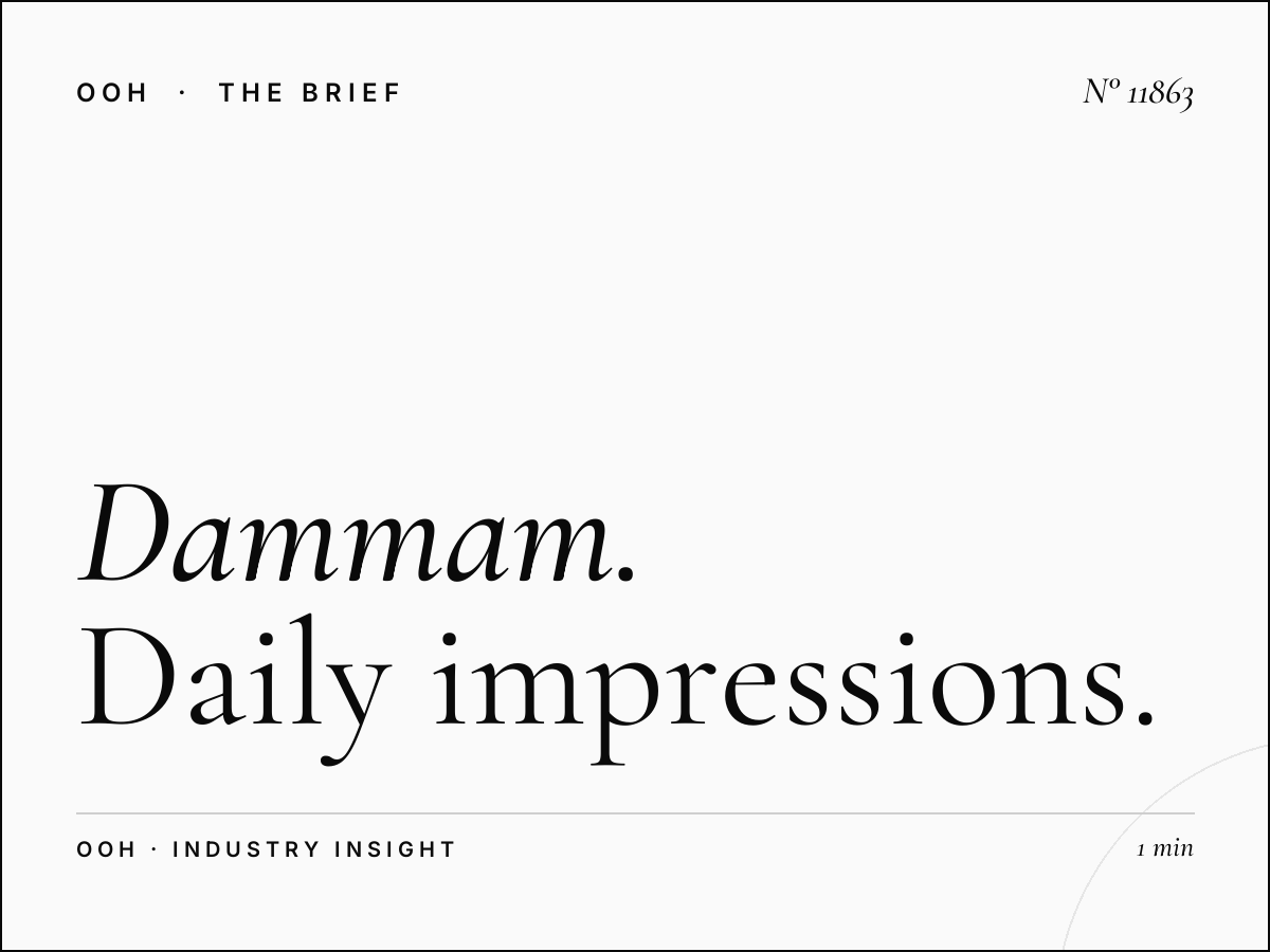 Dammam Khobar Digital MUPIs Reach: Daily Impressions