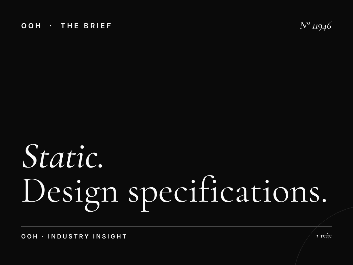 Static MUPI Creative Riyadh: Design Specifications