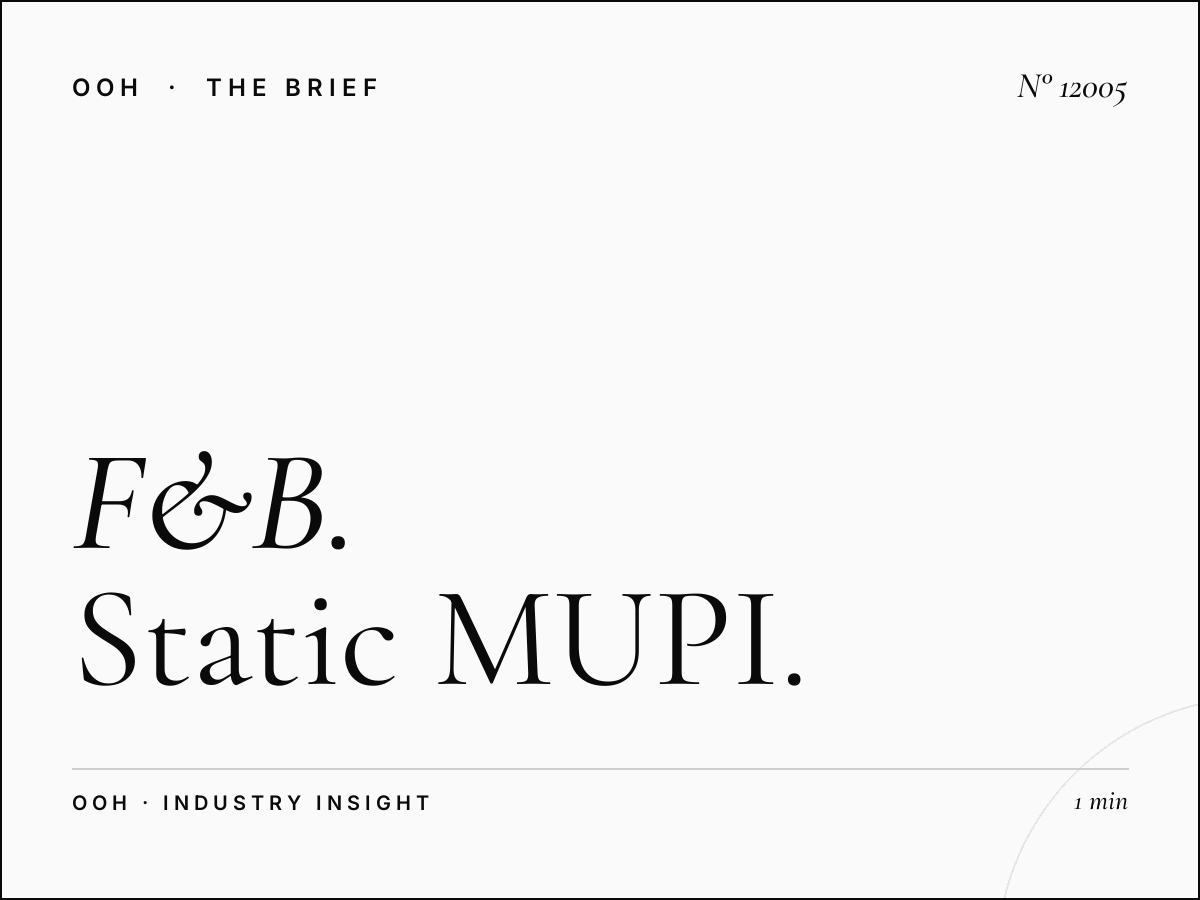 F&B Restaurants Riyadh: Static MUPI Dining Street