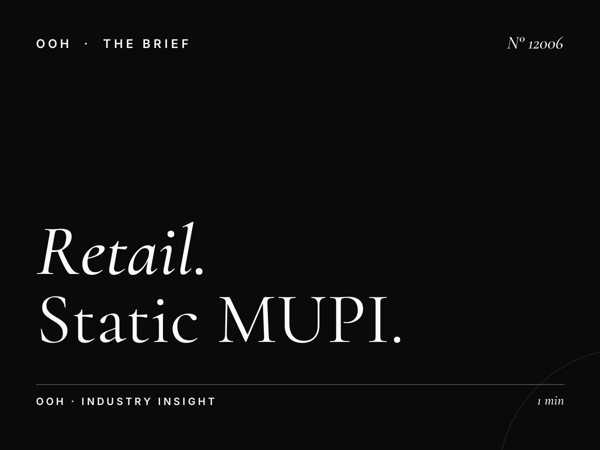 Retail Brands Riyadh: Static MUPI Shopping Street