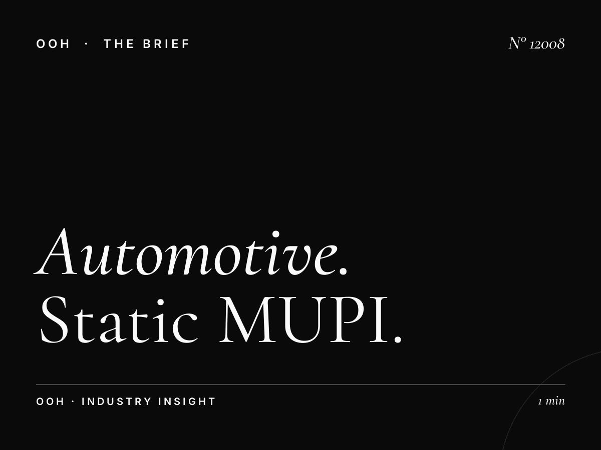 Automotive Brands Riyadh: Static MUPI Car Advertising