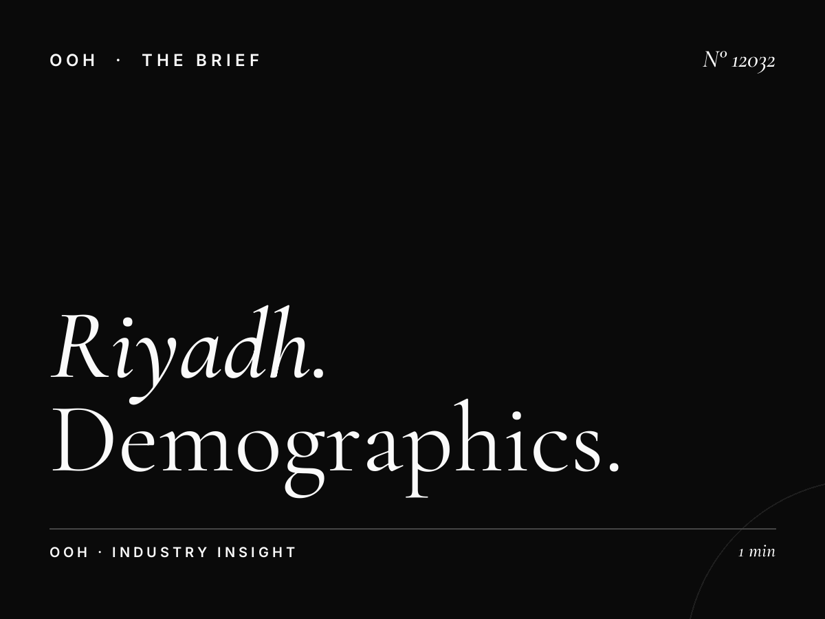 Riyadh Static MUPIs Audience: Demographics