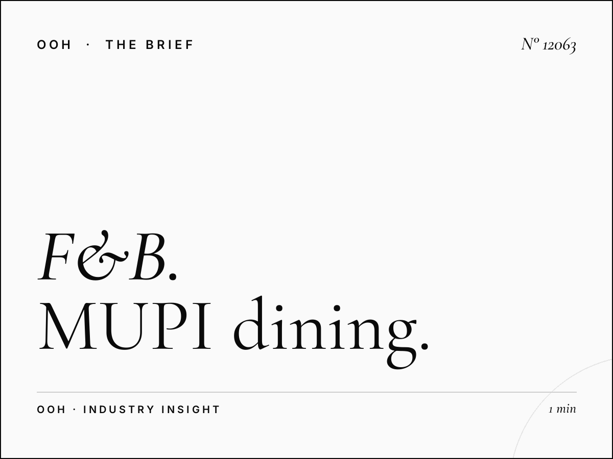F&B Restaurants Riyadh Digital: MUPI Dining Street