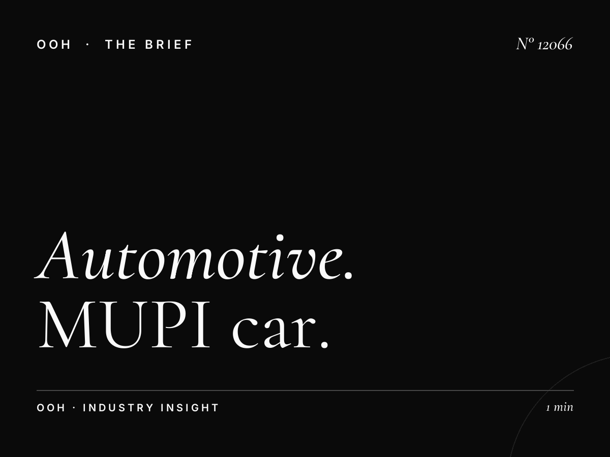 Automotive Brands Riyadh Digital: MUPI Car Advertising