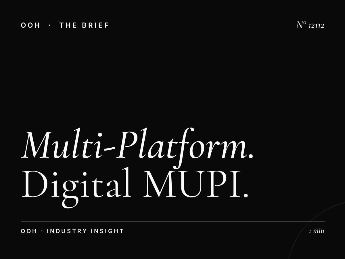 Multi-Platform Riyadh: Digital MUPI Campaign