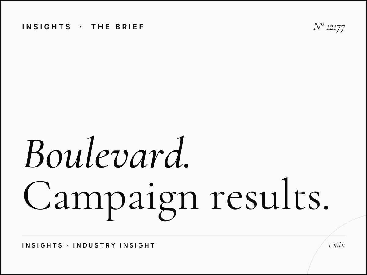 Boulevard Screens Effectiveness Riyadh: Campaign Results