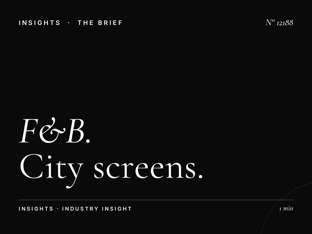 F&B Restaurants Riyadh Boulevard: City Screens Dining