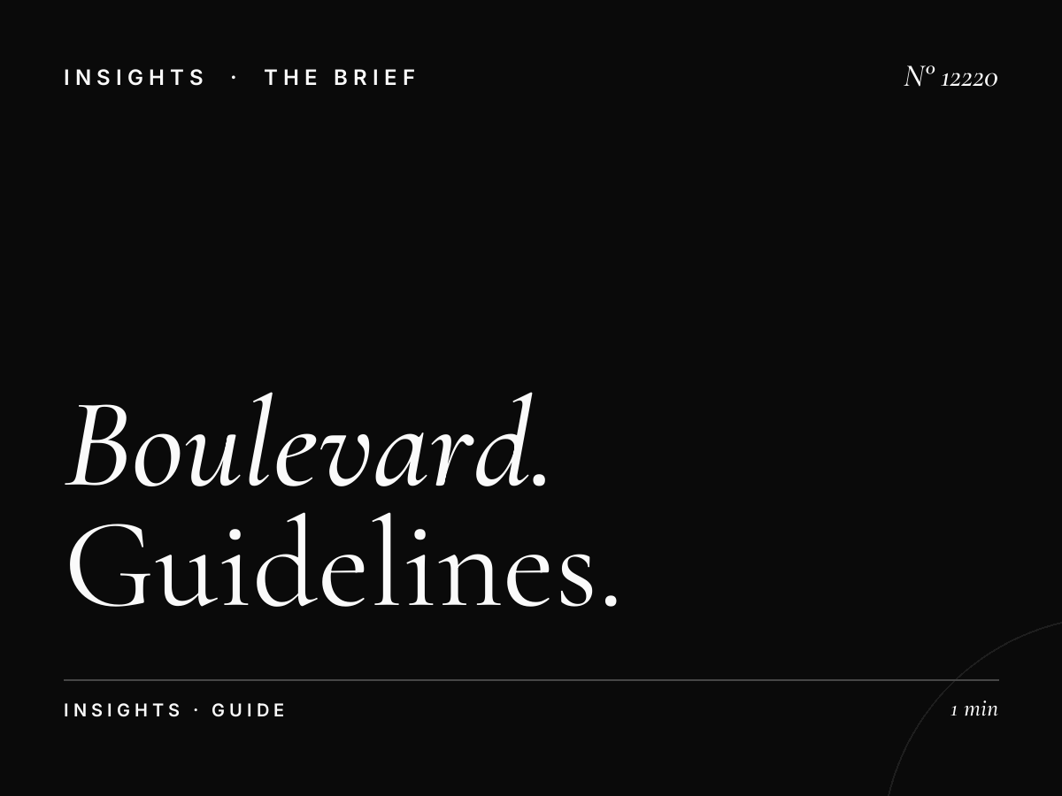 Boulevard Screens Message Strategy Riyadh: Guidelines