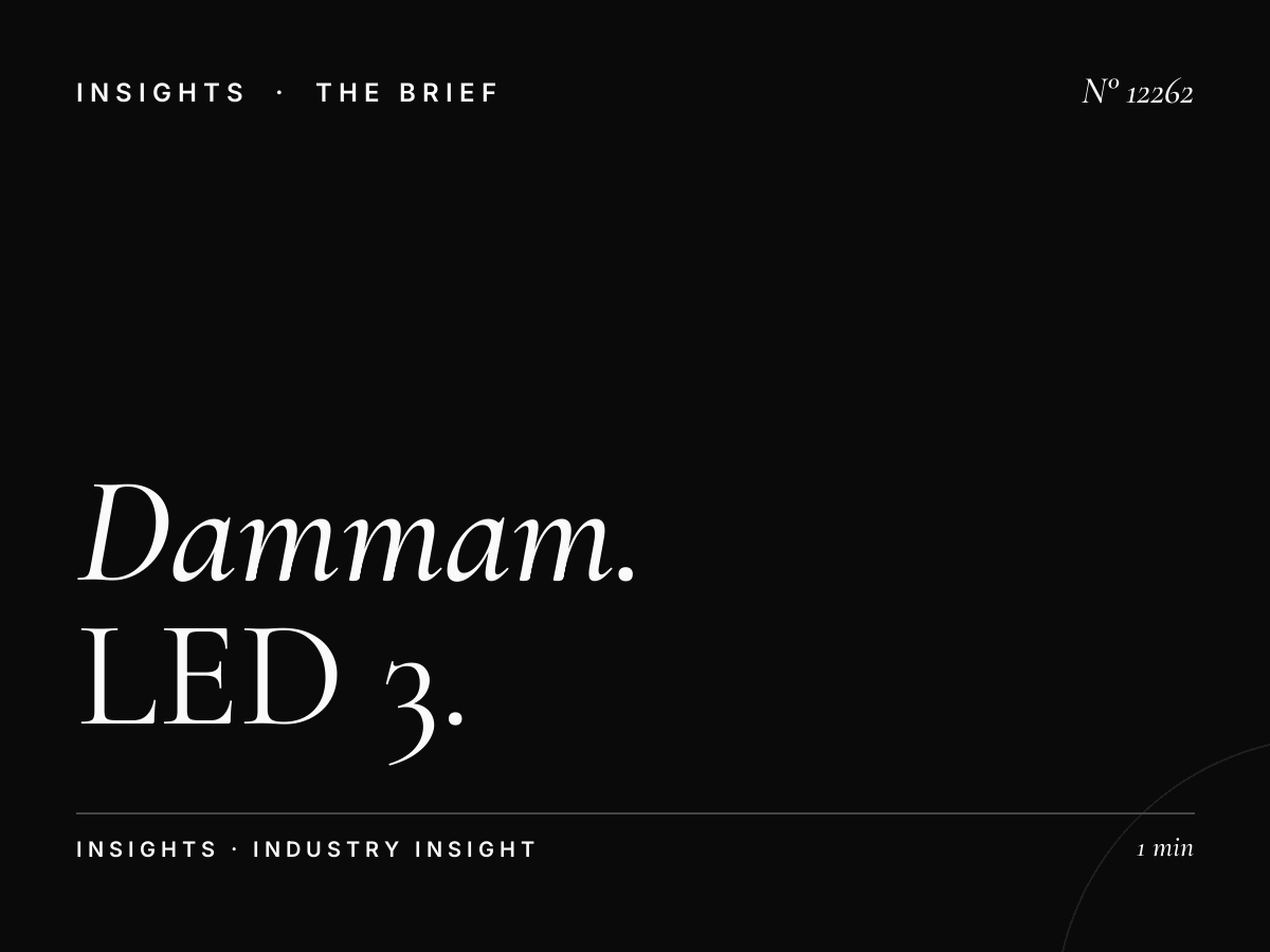 Dammam Khobar Digital Traffic: LED 3 Viewership