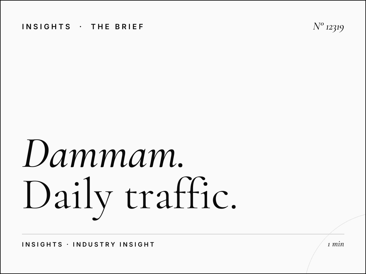 Dammam Khobar LED 1 Reach: Daily Traffic Impressions
