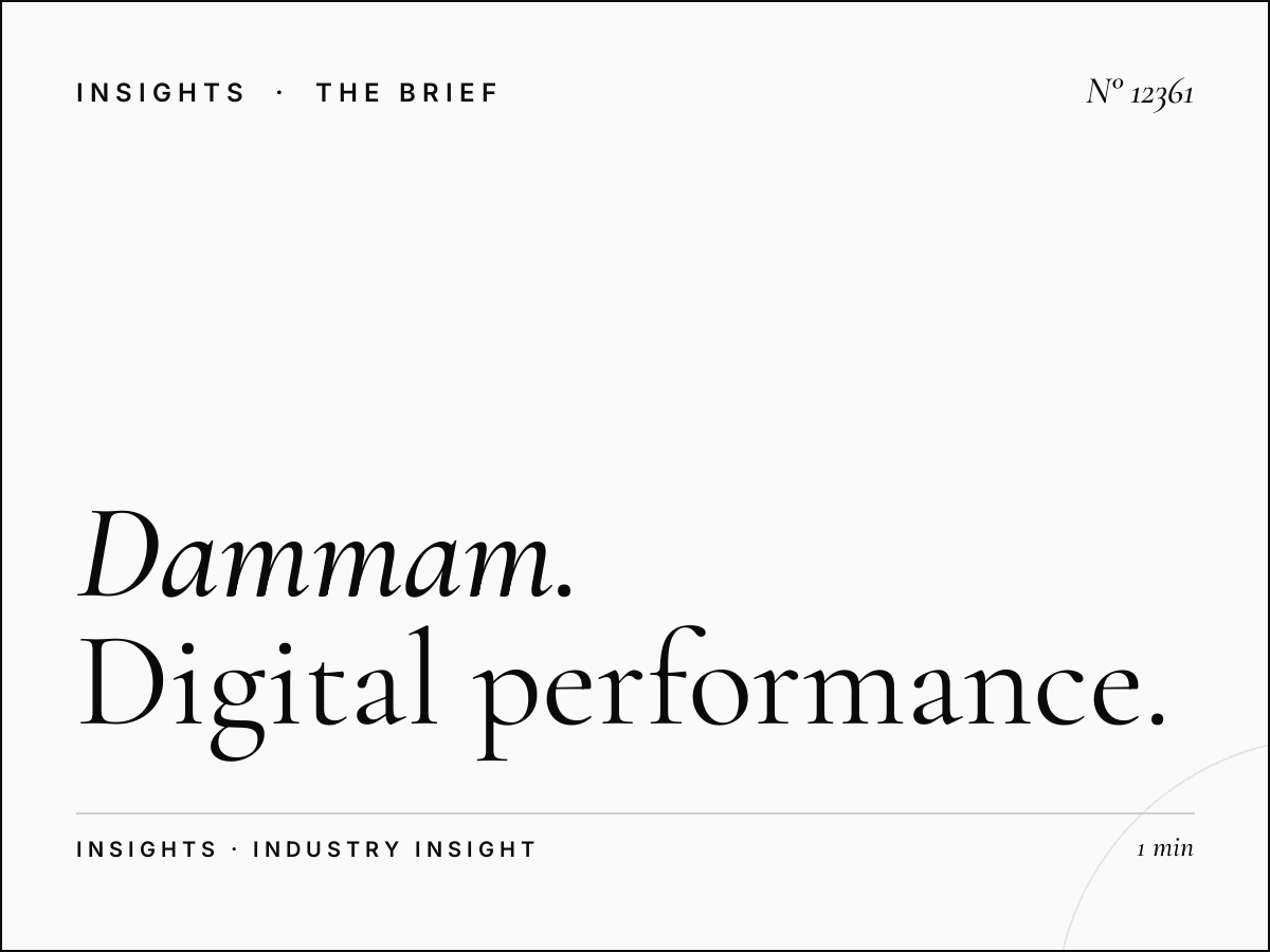 Dammam Khobar LED 1 ROI: Digital Performance Measurement