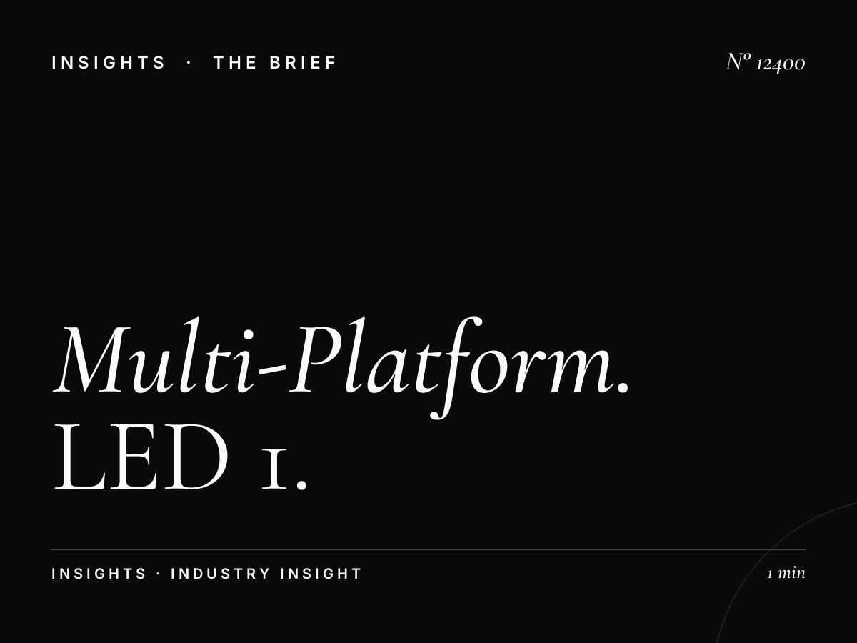 Multi-Platform Dammam Khobar: LED 1 Campaign Integration