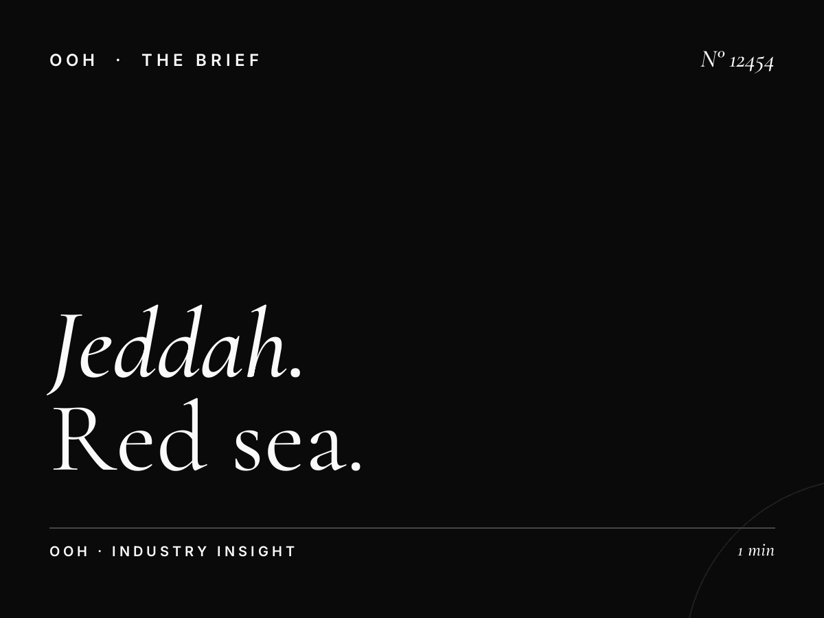 Jeddah 7 LED: Red Sea Coast Digital OOH Marketing
