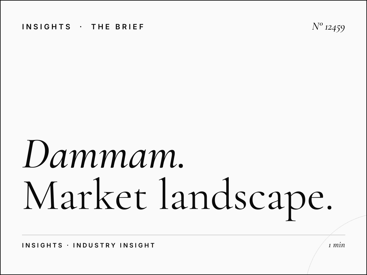 Dammam Khobar LED 1 Competition: Market Landscape