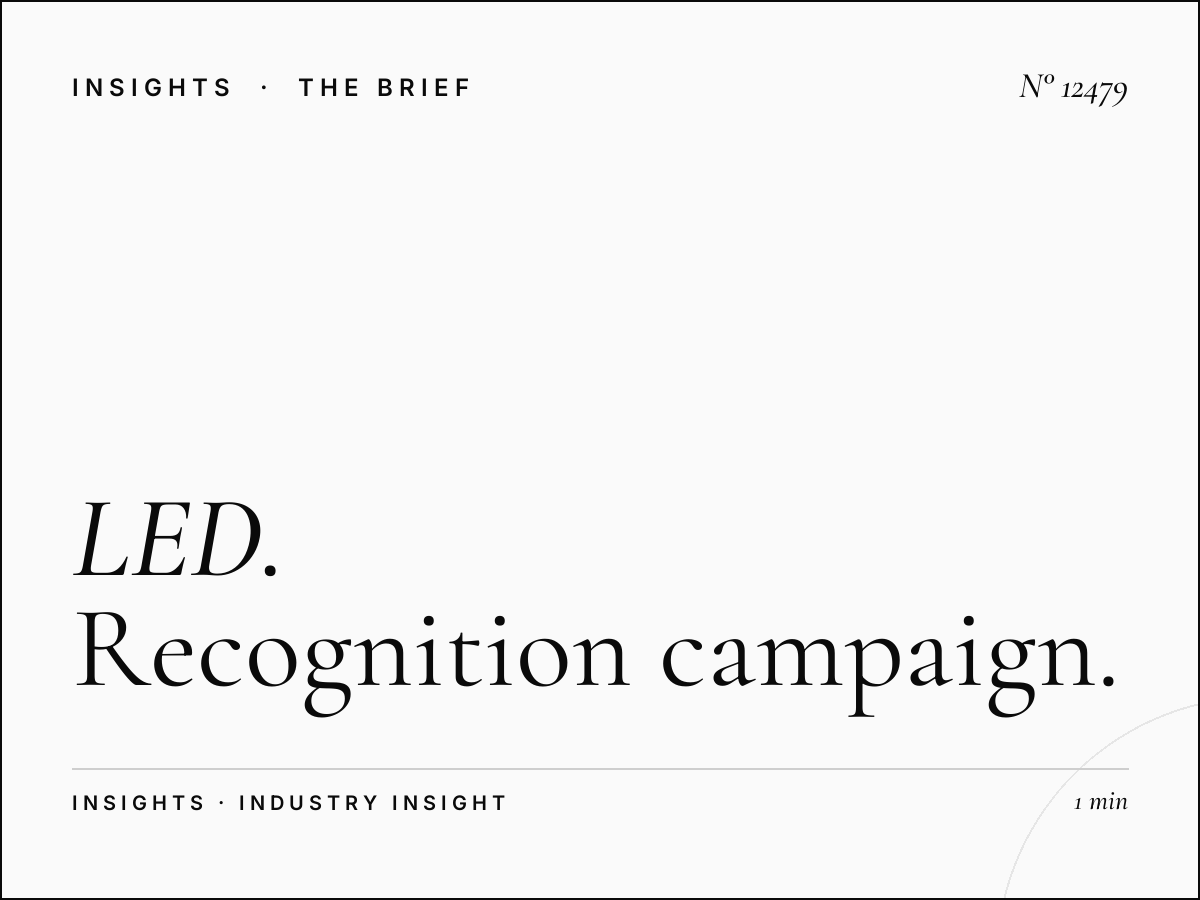 LED 7 Brand Impact Jeddah: Recognition Campaign