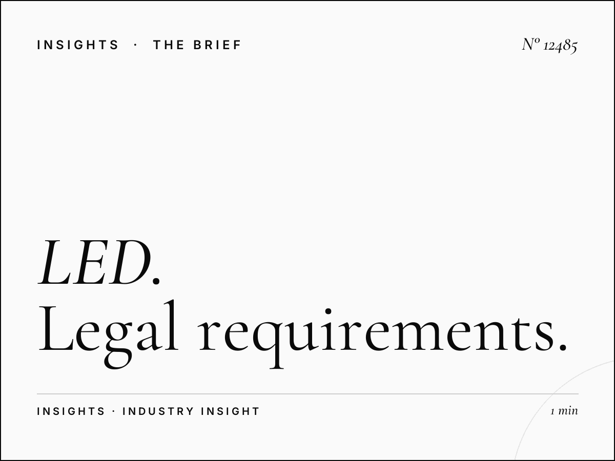 LED 7 Compliance Jeddah: Legal Requirements