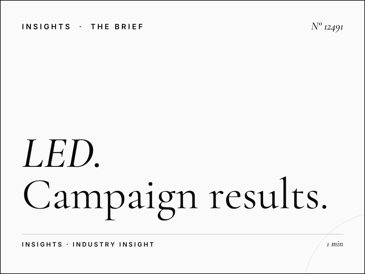 LED 7 Effectiveness Jeddah: Campaign Results