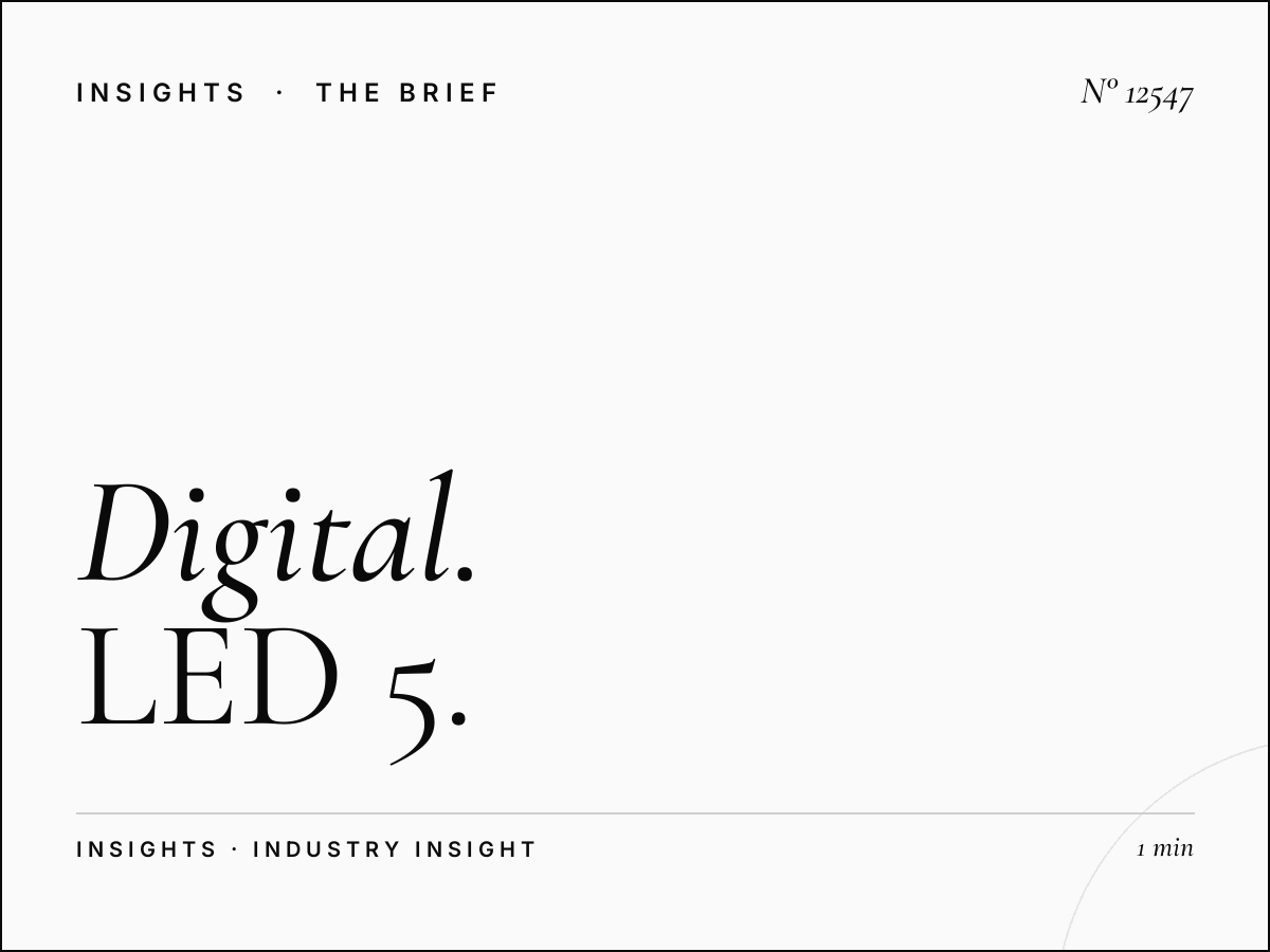 Digital Campaign Jeddah: LED 5 Strategic Planning