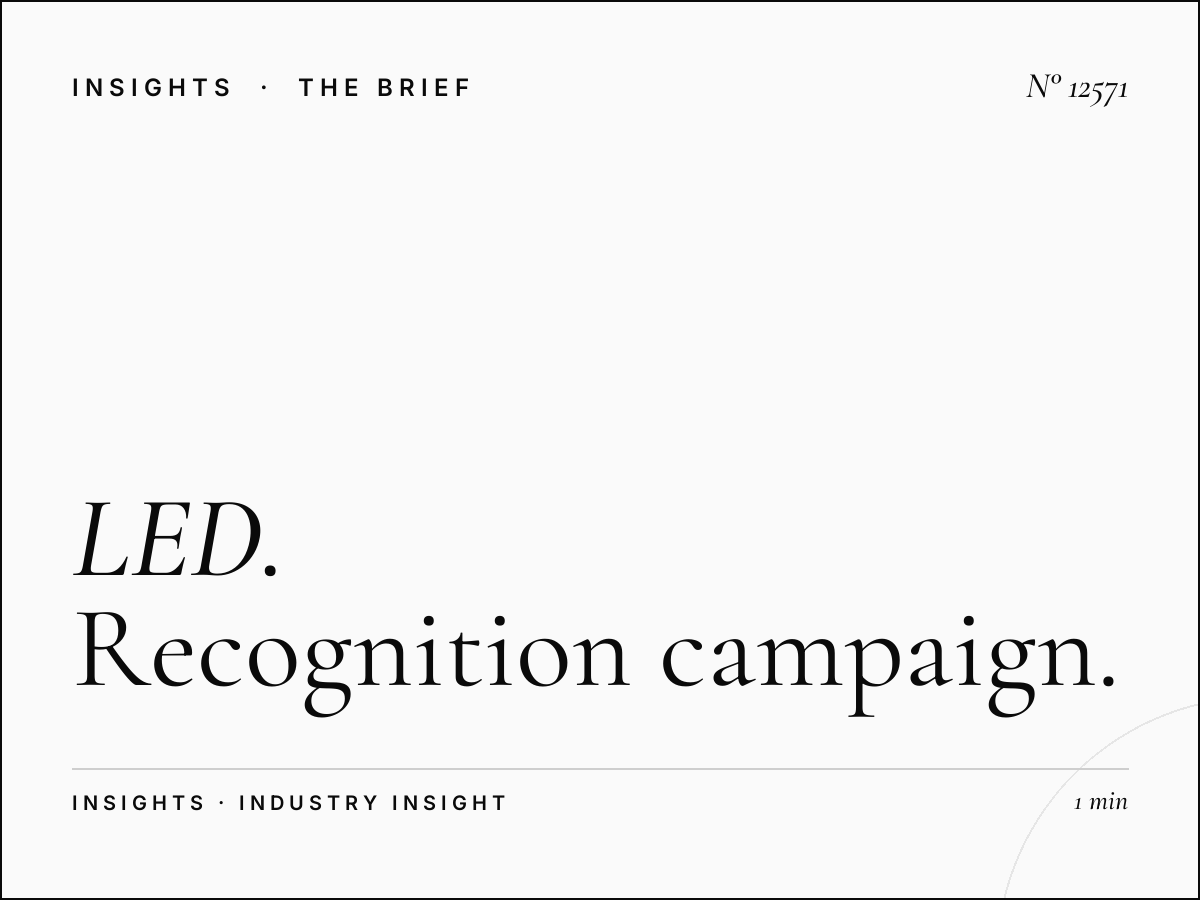 LED 5 Brand Impact Jeddah: Recognition Campaign