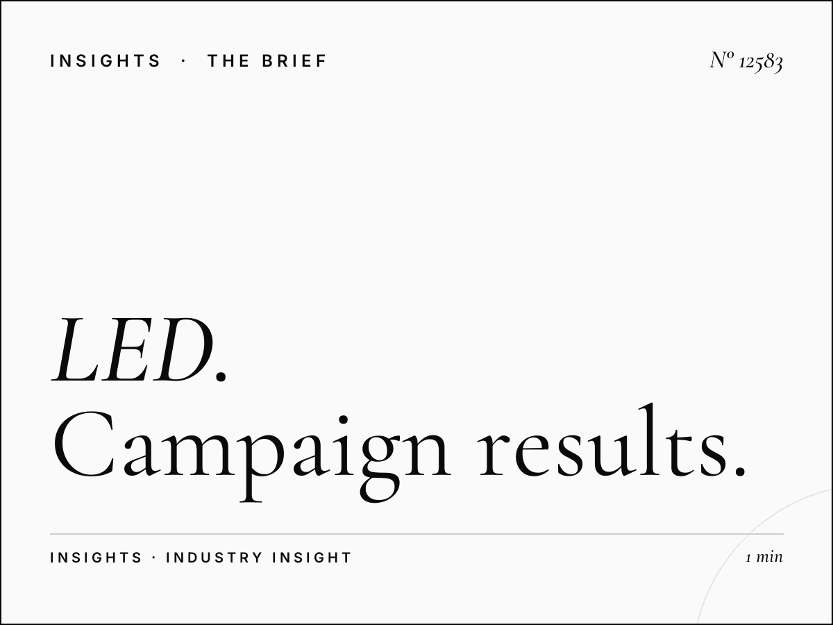 LED 5 Effectiveness Jeddah: Campaign Results