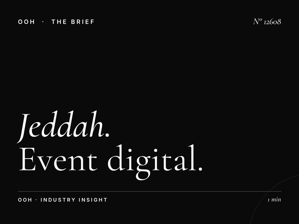 Jeddah LED 5 Event: Event Digital Billboard