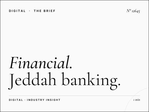 Financial Services LED 3: Jeddah Banking Digital - Premium Digital Advertising in Saudi Arabia's Financial Hub