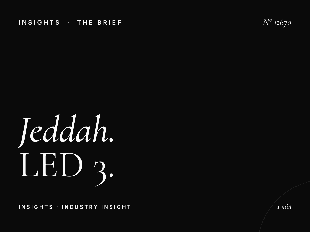 Jeddah Digital Traffic: LED 3 Viewership Statistics