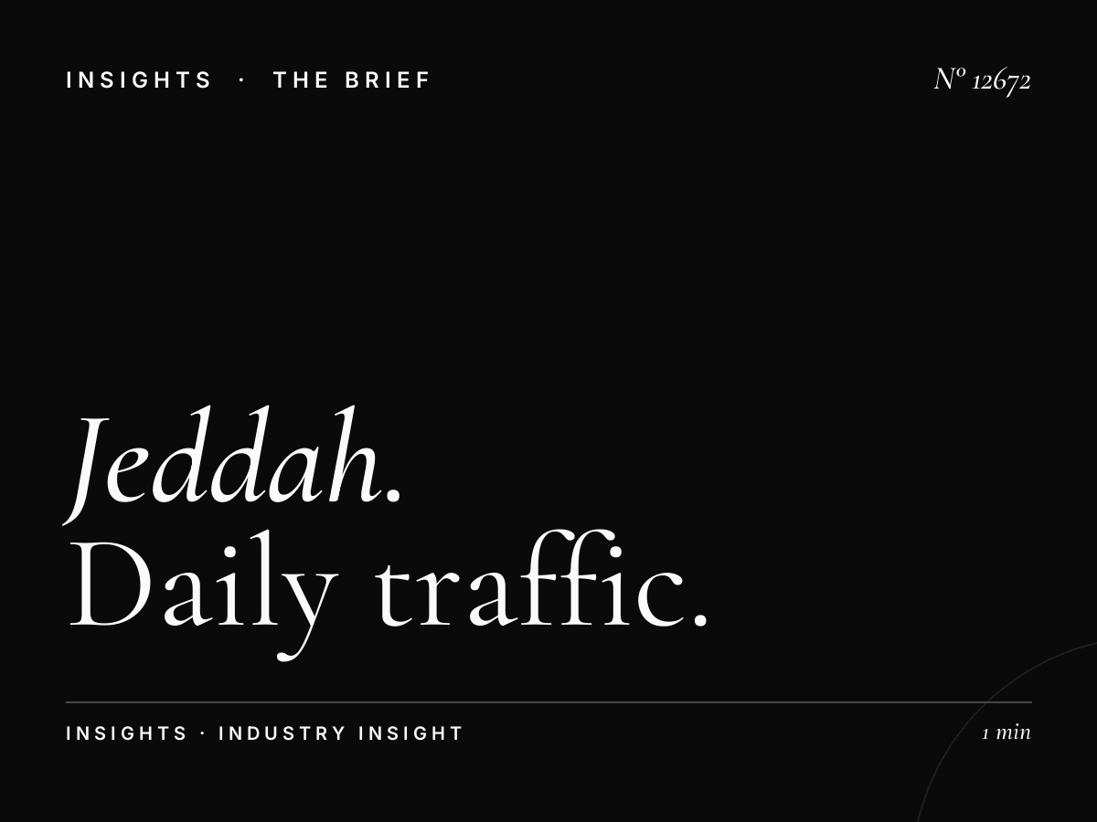 Jeddah LED 3 Reach: Daily Traffic Impressions