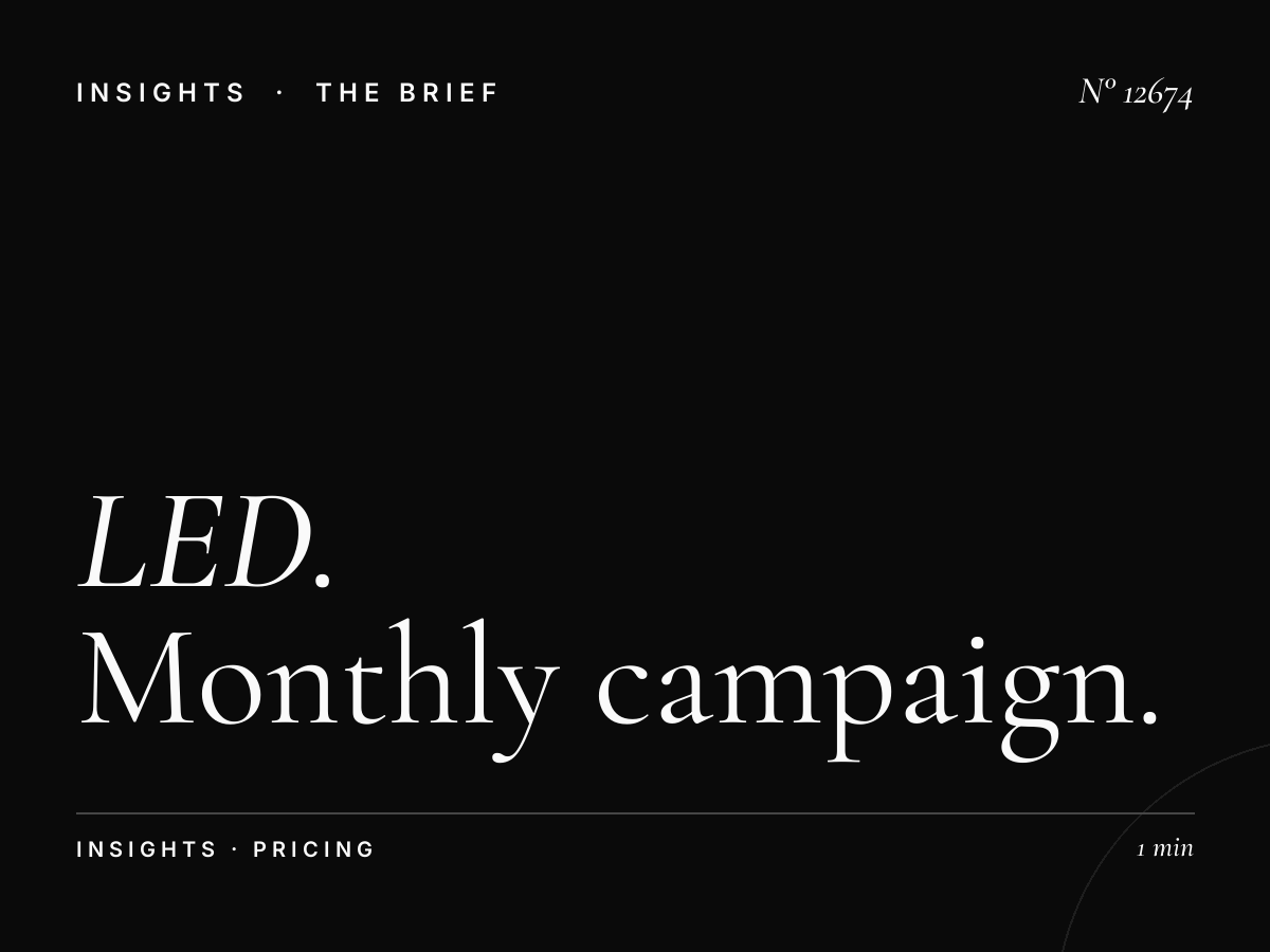 LED 3 Rates Jeddah: Monthly Campaign Pricing