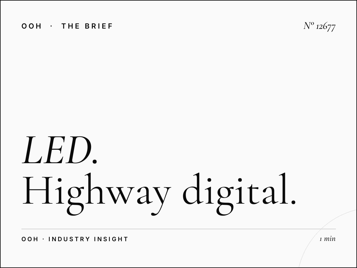 LED 3 Jeddah: Highway Digital Billboard Campaign