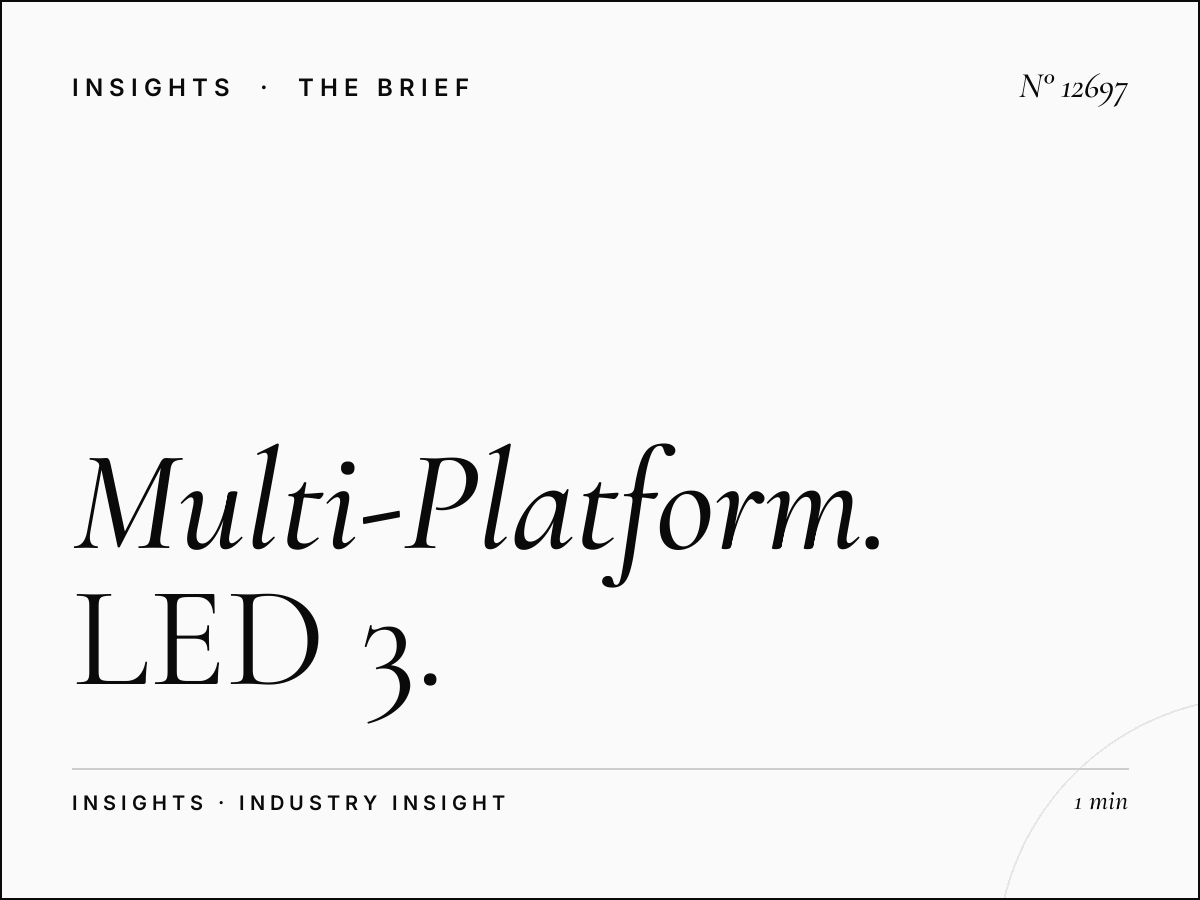 Multi-Platform Jeddah: LED 3 Campaign Integration