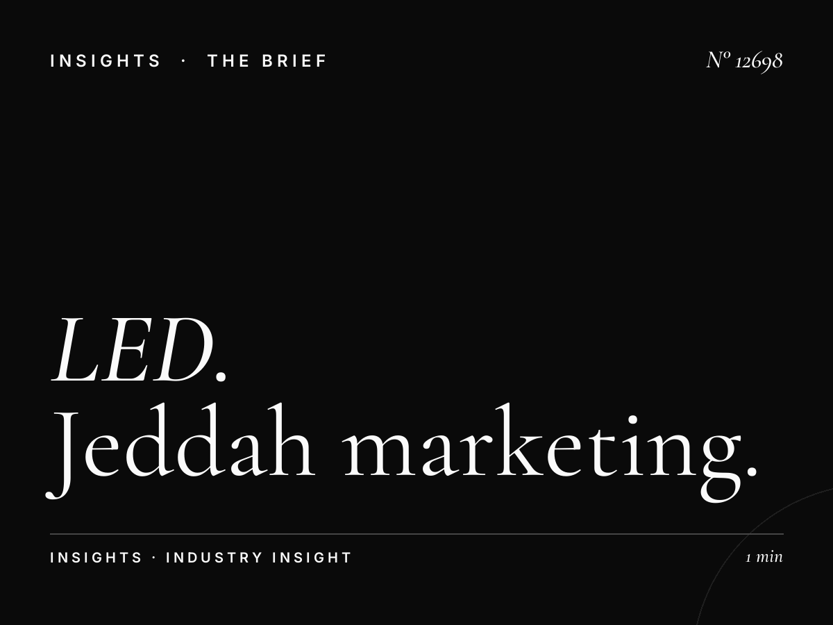 LED 3 Digital Integration: Jeddah Marketing Mix