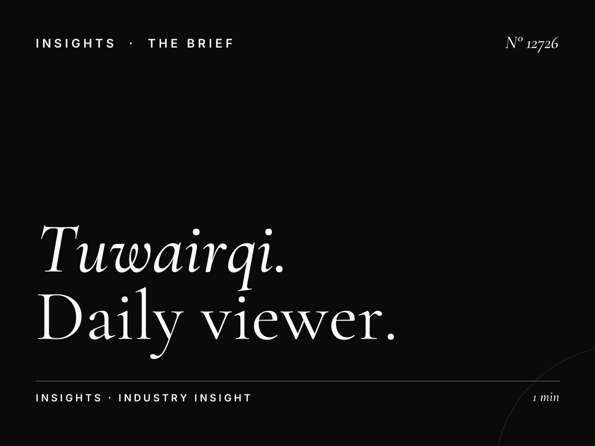 Tuwairqi Tower Screens Reach: Daily Viewer Impressions