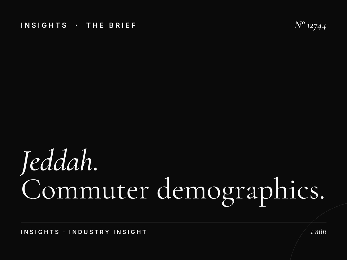 Jeddah LED 3 Audience: Commuter Demographics