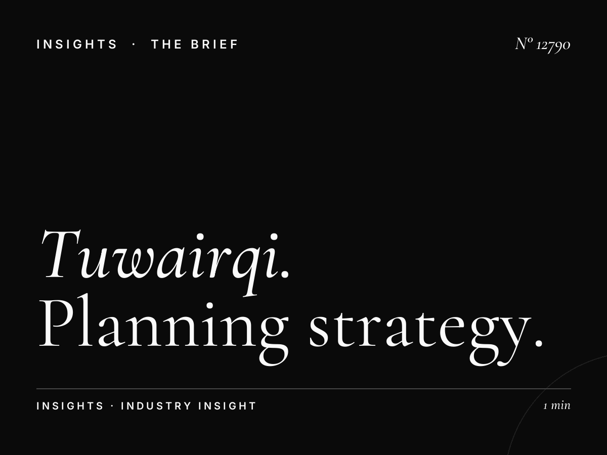 Tuwairqi Tower Screens Campaign: Planning Strategy