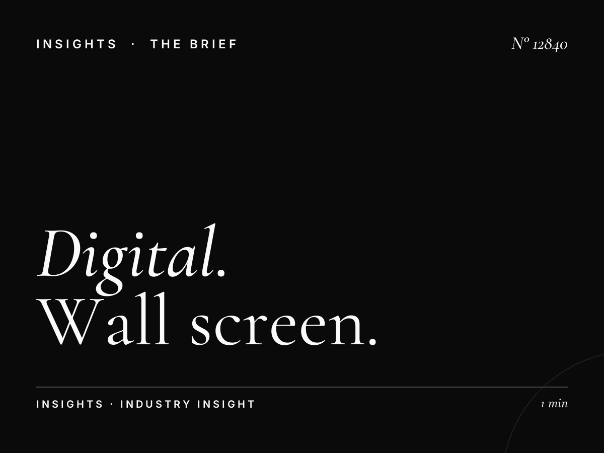 Digital Campaign Al Harameen: Wall Screen Planning