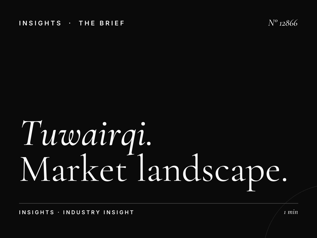 Tuwairqi Tower Screens Competition: Market Landscape