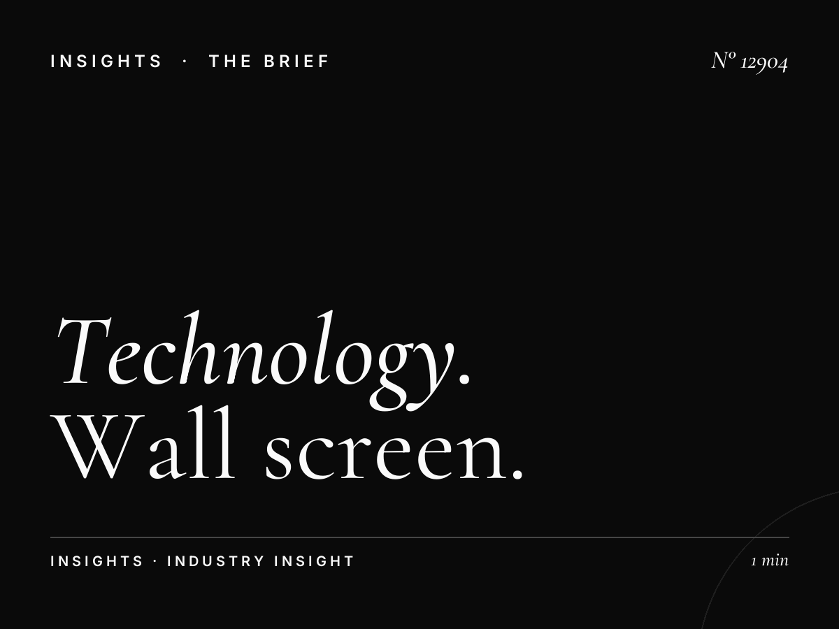 Technology Companies Harameen: Wall Screen Tech