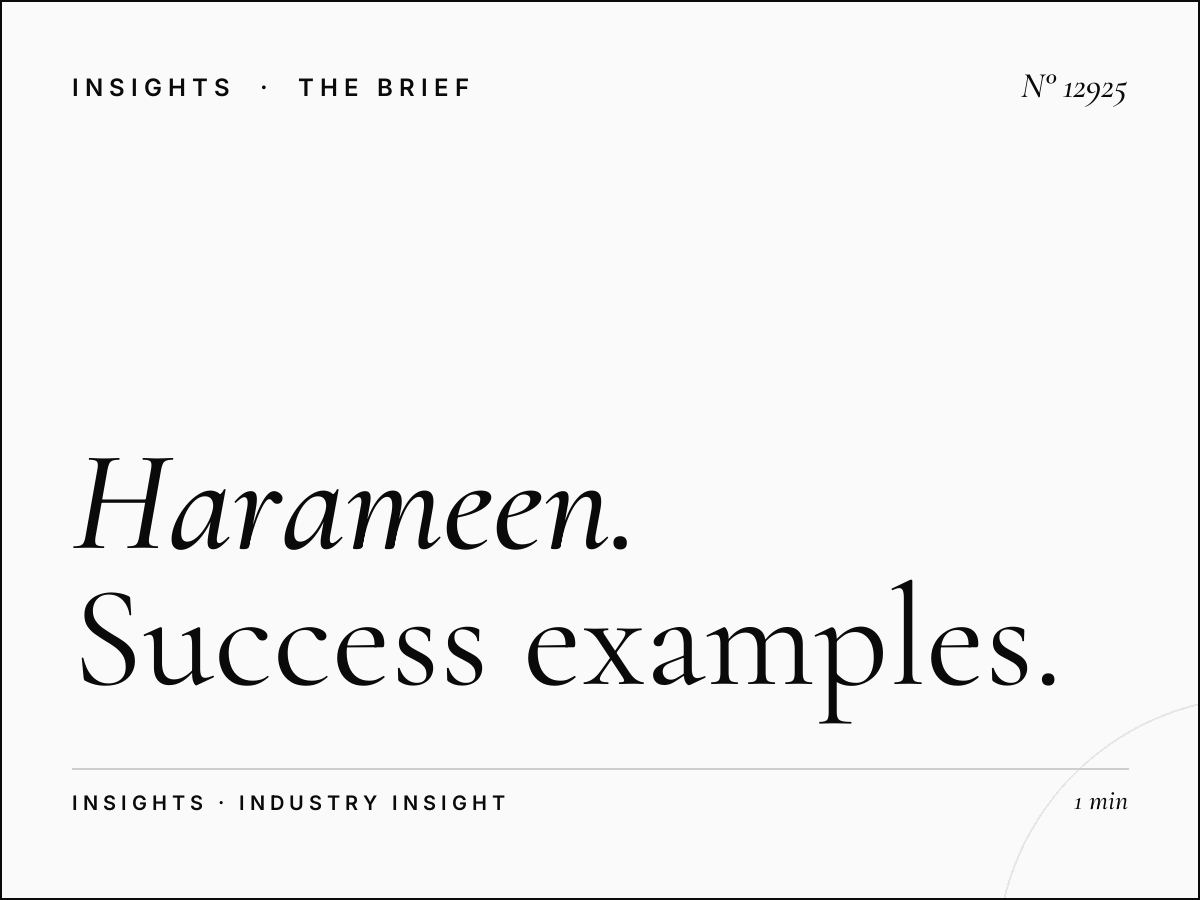 Al Harameen Wall Screen Cases: Success Examples