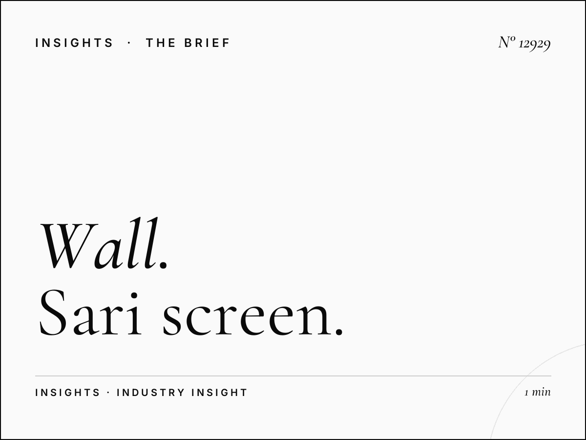 Wall Digital Visibility: Sari Screen Effectiveness